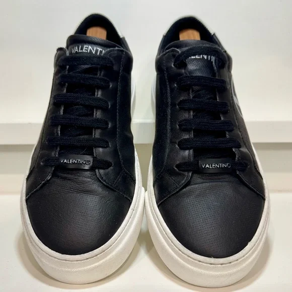 VALENTINO BY MARIO VALENTINO Febo Sauvage Pt. Leather Sneakers Men 7 Women 8.5 - Picture 4 of 16